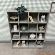 Large distressed wooden locker cabinet (renovated)