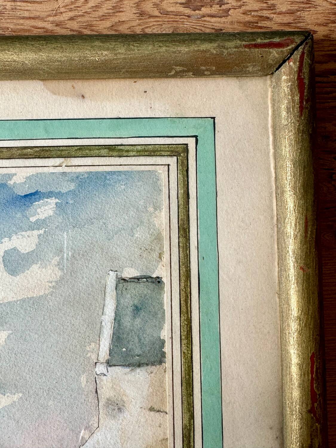 Watercolor signed Henry Leclerc, Saint-Guénolé