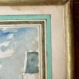 Watercolor signed Henry Leclerc, Saint-Guénolé