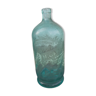 Blue green glass bottle engraved cazard paris founded in 1872 before 1900