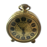 Vintage Europa alarm clock in brass year 1960