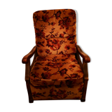Armchair with footrest