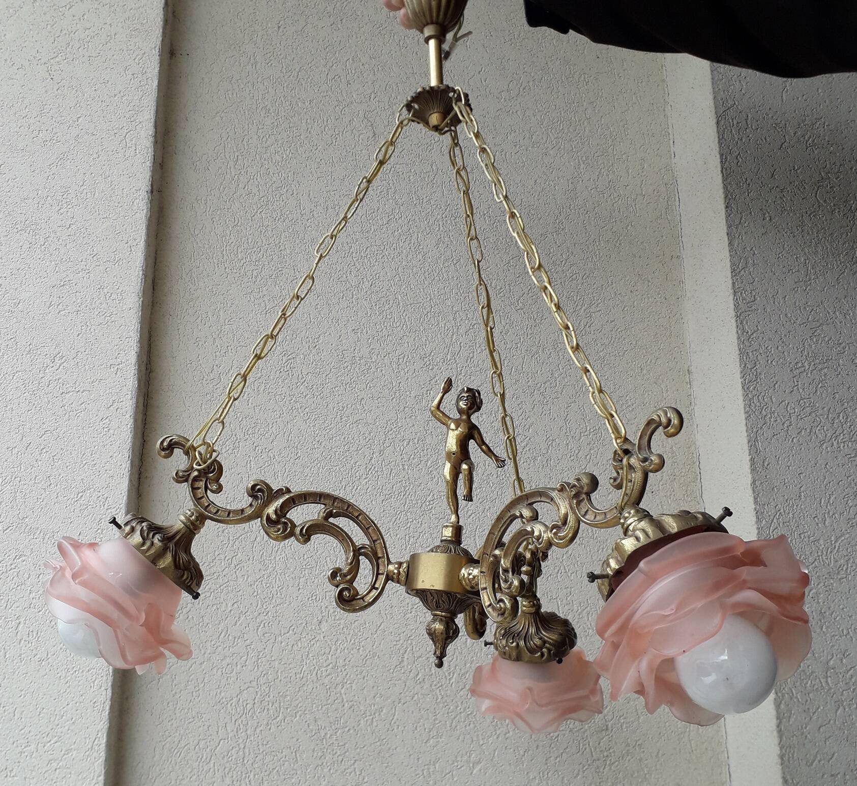 Chandelier or bronze pendant light