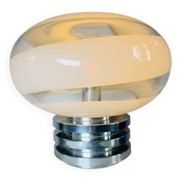 Lampe de table en verre sculptural modèle 1361 par Doria Leuchten, Allemagne, années 1970.