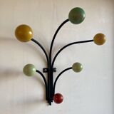 Wall mounted coat rack