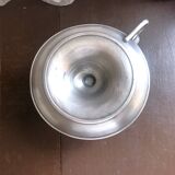 Pewter hand candle holder