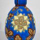 Vase decorated with flowers in enamels of longwy – early twentieth century