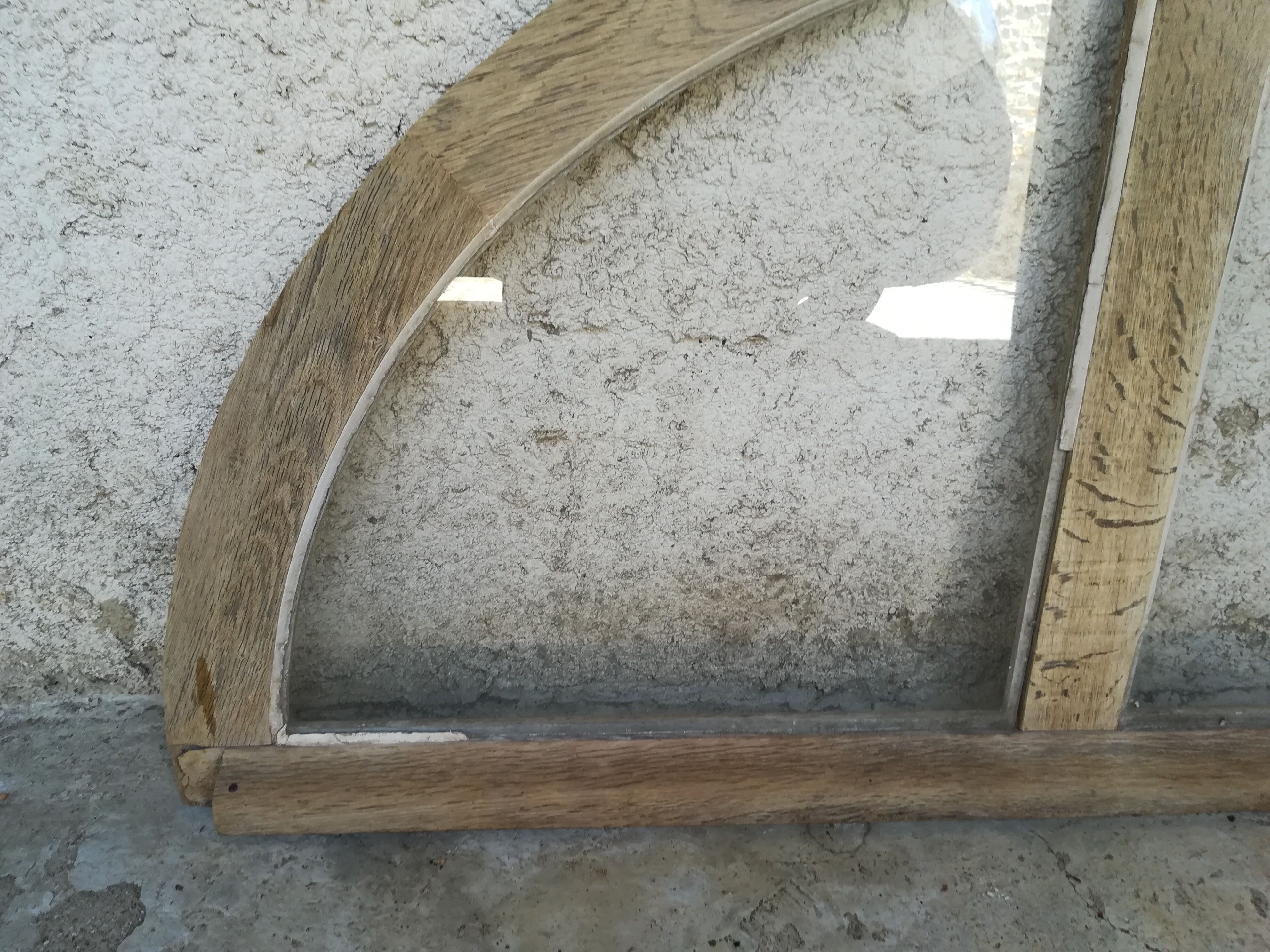 Oak front door impost