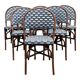 6 rattan bistro chairs
