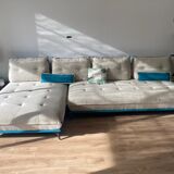 Modular gray sofas