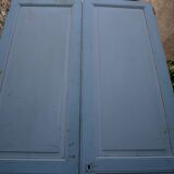 pair of large old wooden doors