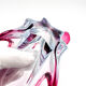 Large organic Murano sommerso bowl - Aquamarine blue and pink