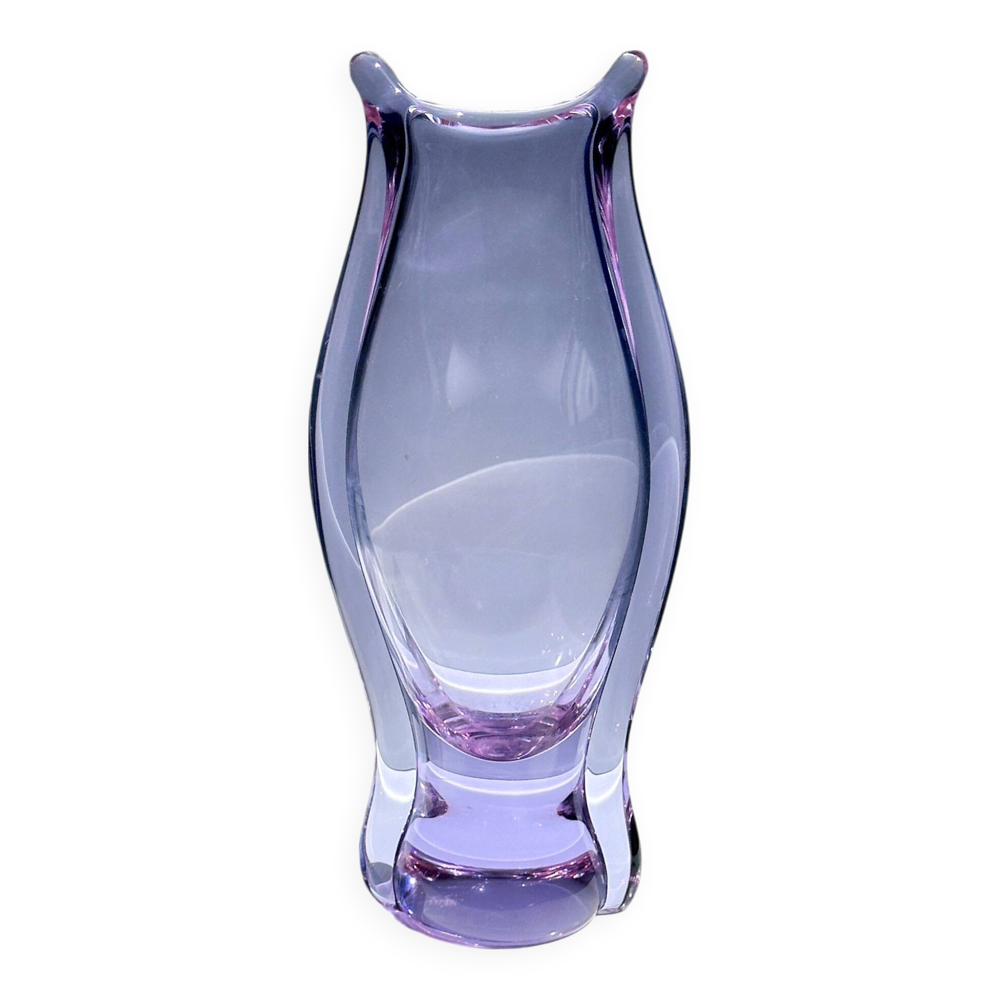 Bohemian Alexandrite Glass Vase by Miroslav Klinger 1960s