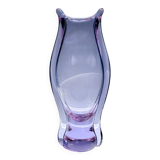 Bohemian Alexandrite Glass Vase by Miroslav Klinger 1960s