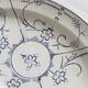 Vintage blue and white ceramic oval dish