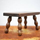 Wooden stool, small beaded foot stool, plant holder