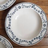 Set of 4 Badonviller soup plates