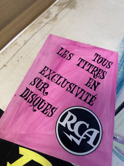 Original gouache of the poster "Paris, My Loves" by Joséphine Baker, 1959 • ART