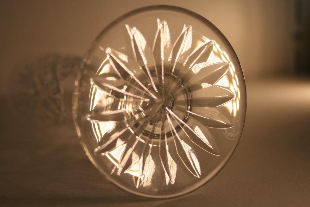 Suite of 3 St. louis cut Crystal champagne flutes