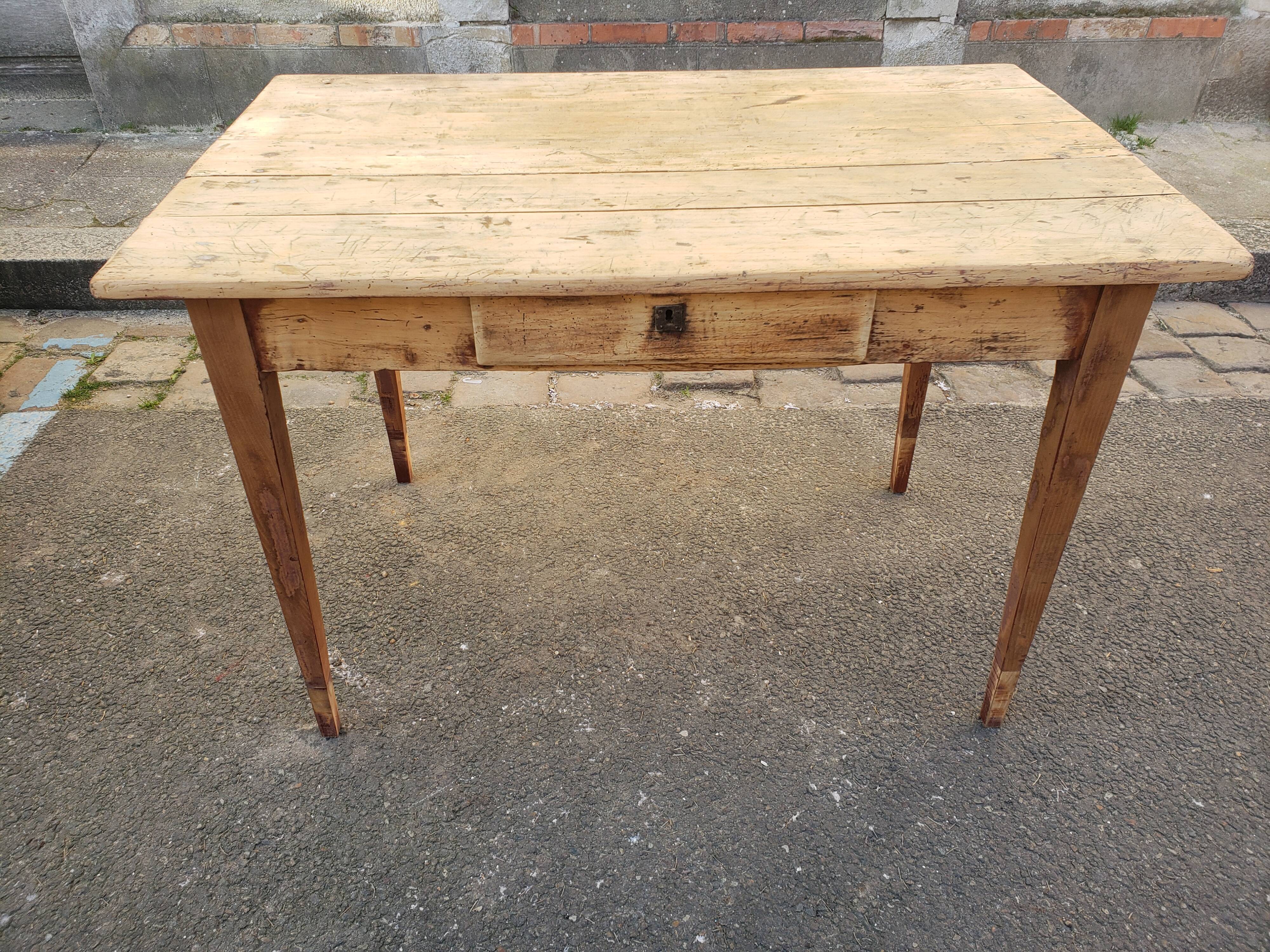 Farm table or "hiss" desk