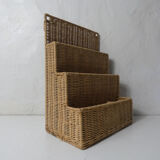 Rattan mail holder