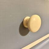 Wooden chest of drawers with tapered legs