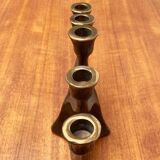 Vintage German brutalist metal candlestick by Dalbeck.