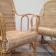 Paire de fauteuils en rotin
