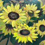 Table "Sunflower", oil on canvas
