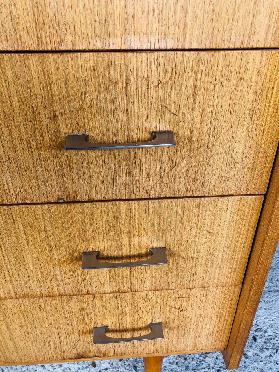 Vintage 4-drawer dresser by Capelle 70s