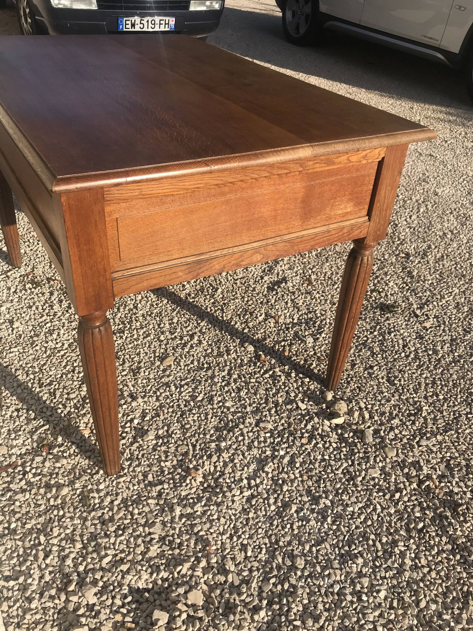 Bureau en chêne massif époque Art Déco
