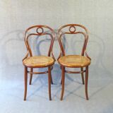 Set of 4 chairs THONET N°31, circa 1880, new cannages