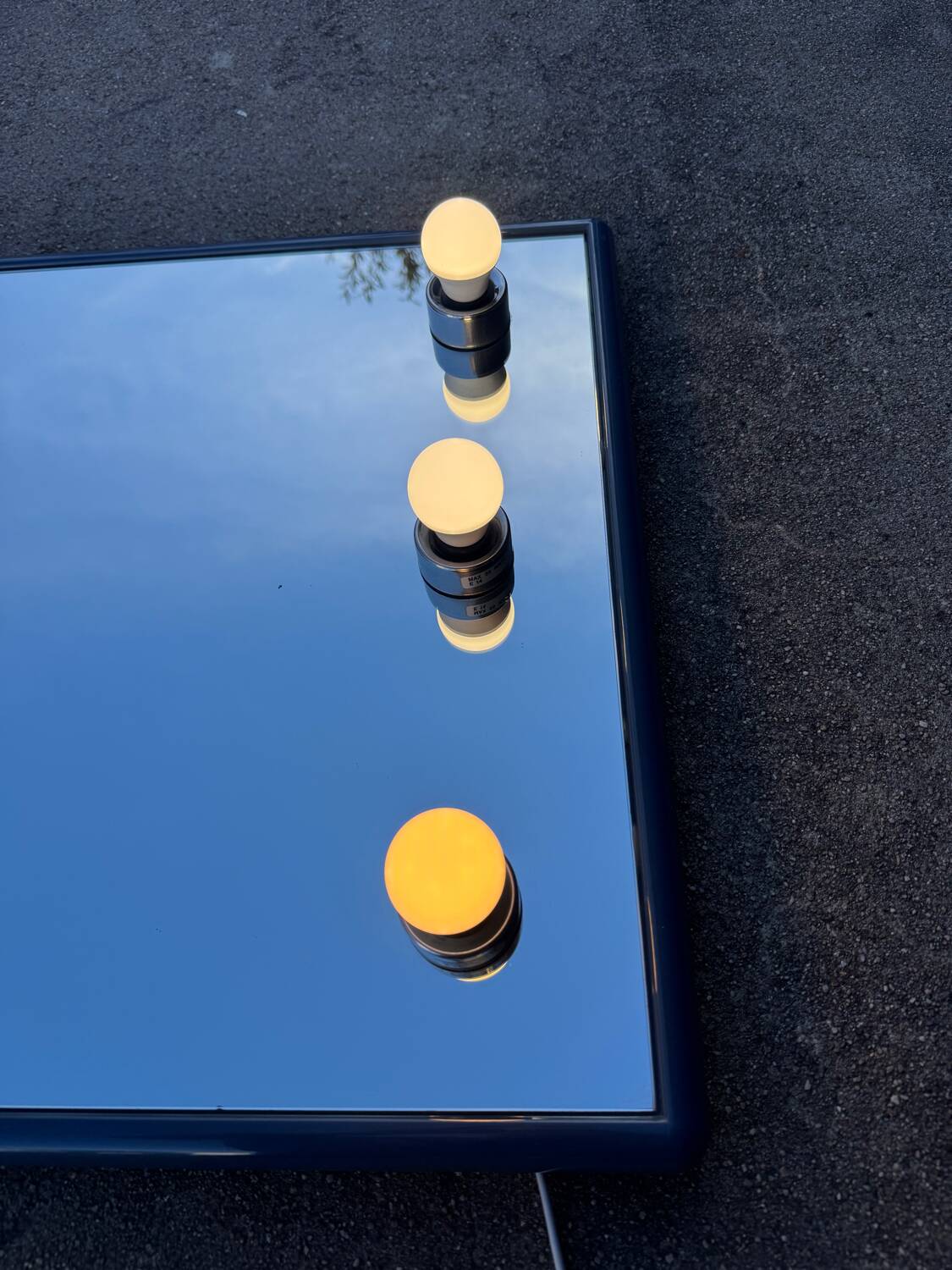 Illuminated mirror Gedy, Italy 1970s