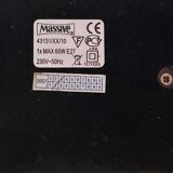 Pair of Space Age eyeball orange lamps by Massive Belgium