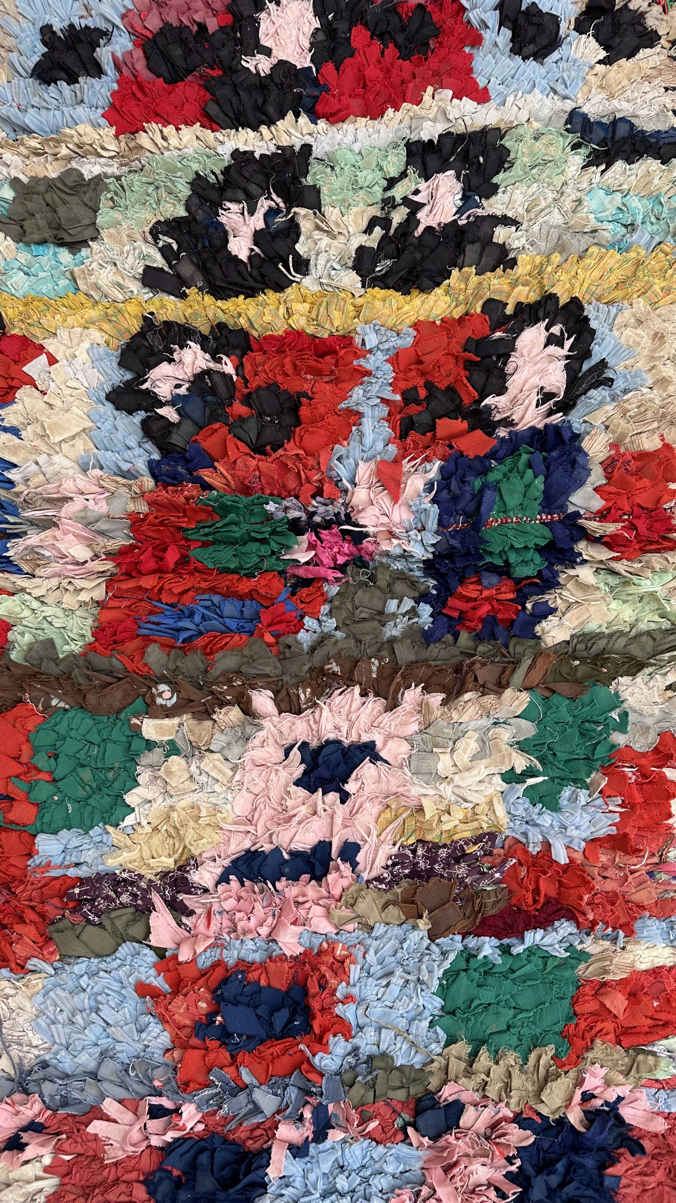 Boucherouite Berber rug - 69 x 176 cm