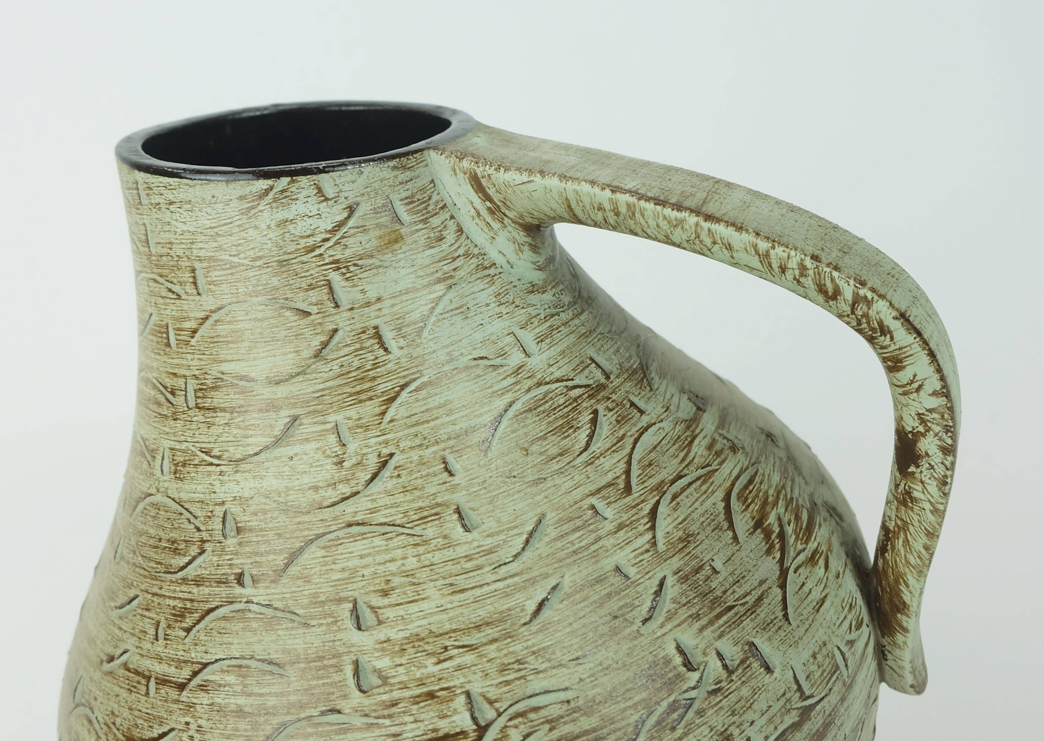1930s to 1950s VASE dümler&breiden post bauhaus art deco m.277/23 sgraffito