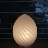 Pink glass egg lamp 70s