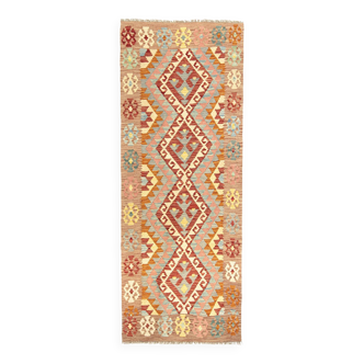 Kilim afghan pachtoune de couloir 193 x 76 cm