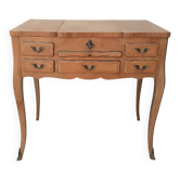 Louis XV style work table in walnut veneer