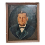Old oil portrait