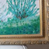 Landscape canvas signed p.Ferry