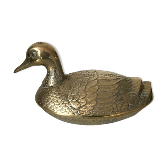 Trinket bowl brass duck