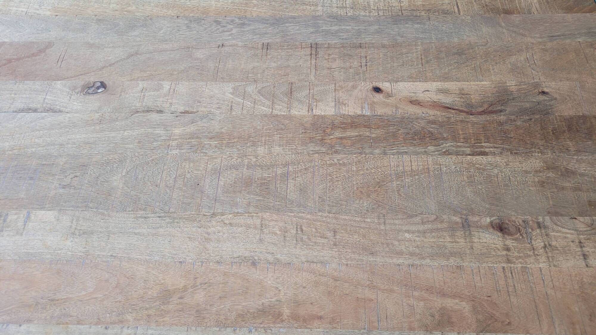 Industrial dining table (mango wood) for 6 people
