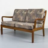 Canapé deux places vintage Senator en teck par L. Olsen, années 1970