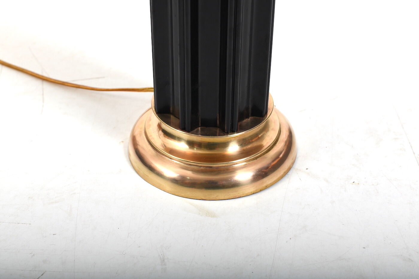Fine Danish Bakelite and Brass Table Lamp 1930s