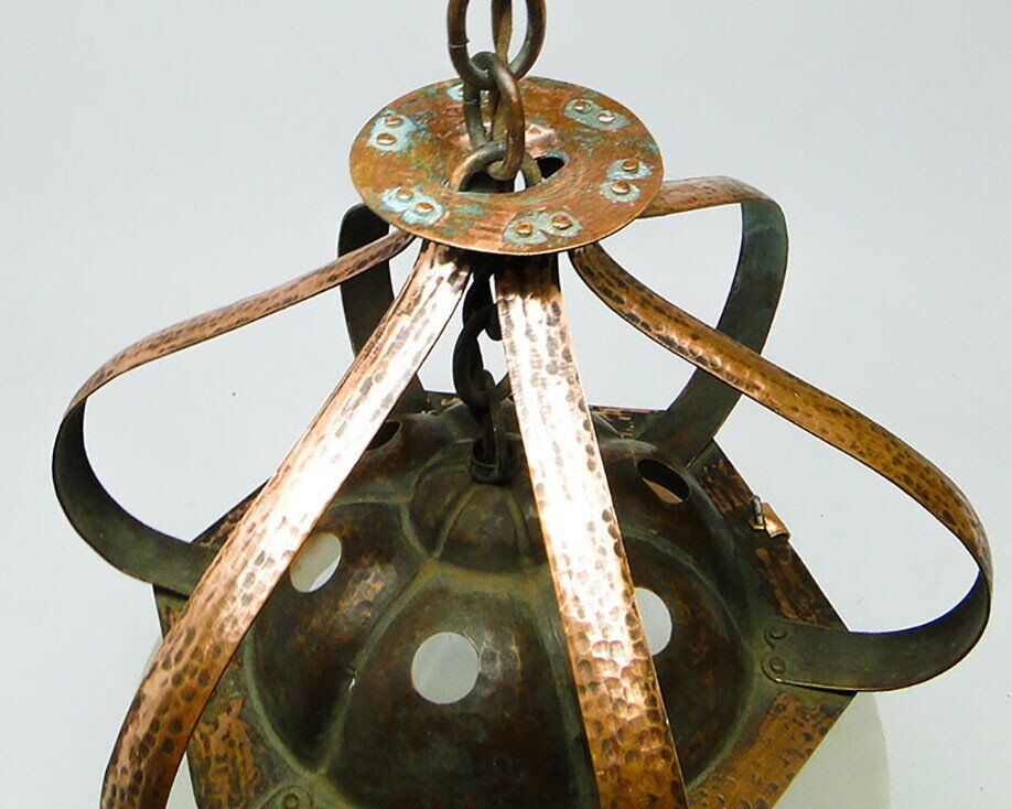 20th century glass pendant lamp, Austro-Hungary, 1890s