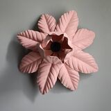 Vintage pink flower wall light