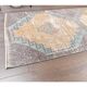 1960s Turkish Hand-Knotted Geometric Runner 80x330