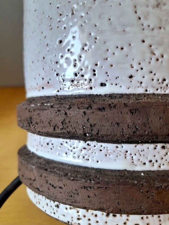 Glazed ceramic lamp 1970