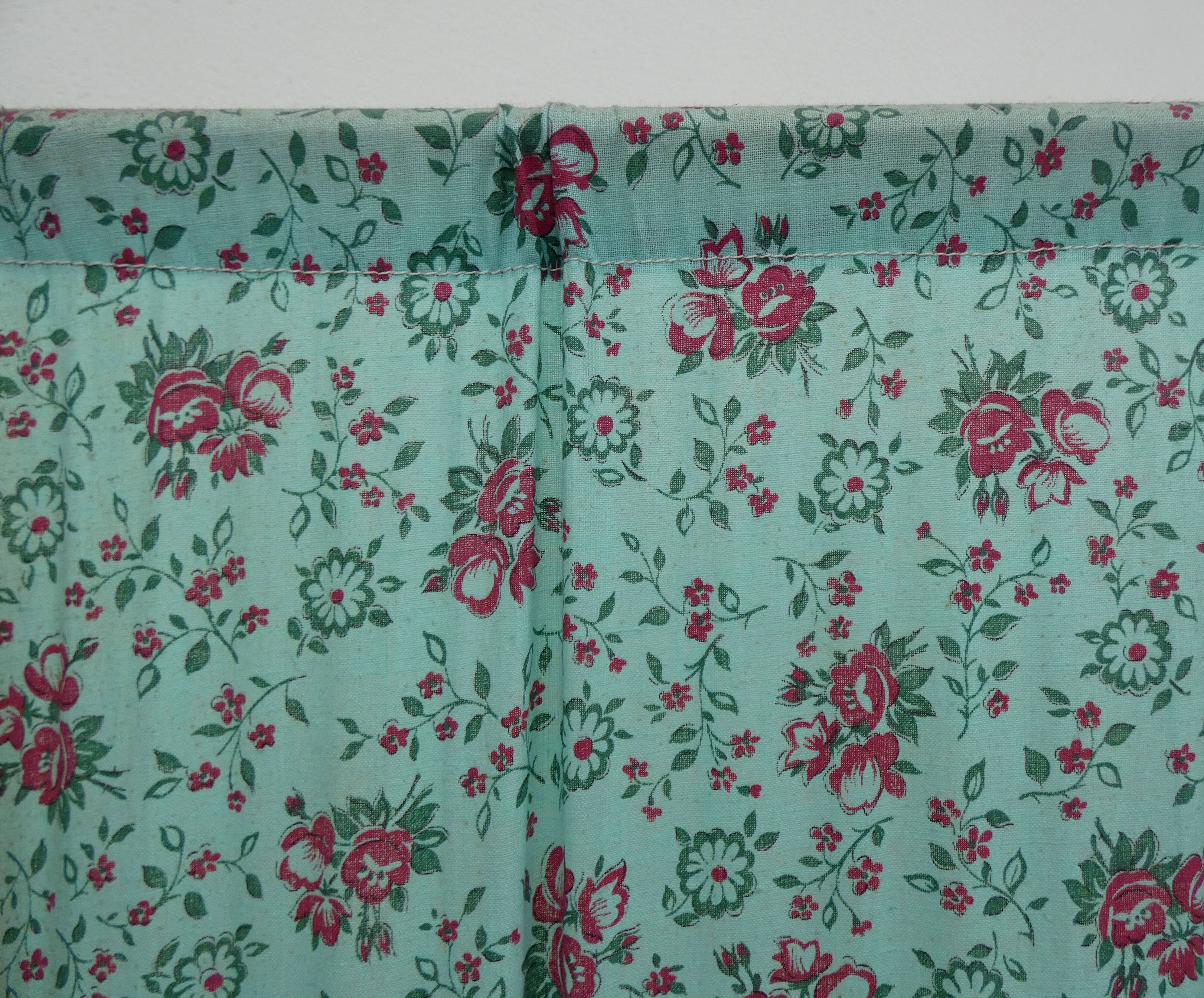old vintage fabric screen